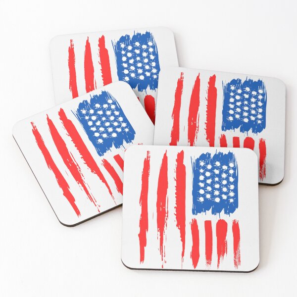 Item preview, Painted American flag designed and sold by The Agreeable Raven.