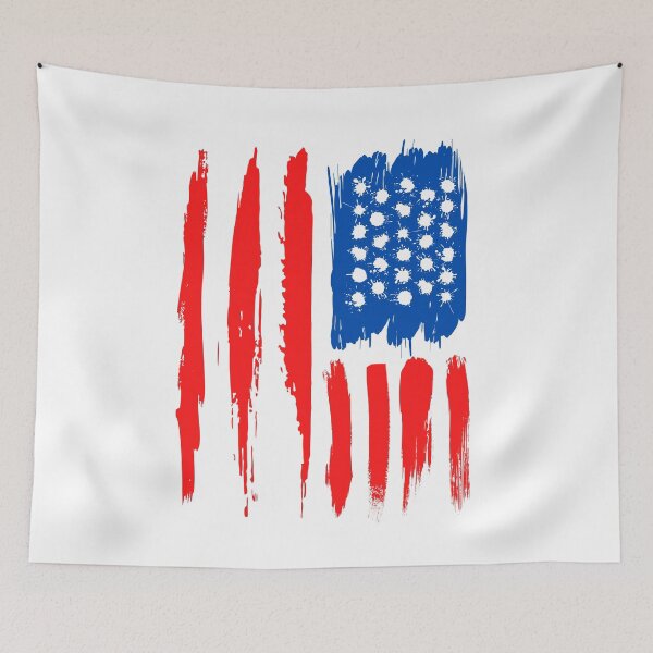 Item preview, Painted American flag designed and sold by The Agreeable Raven.