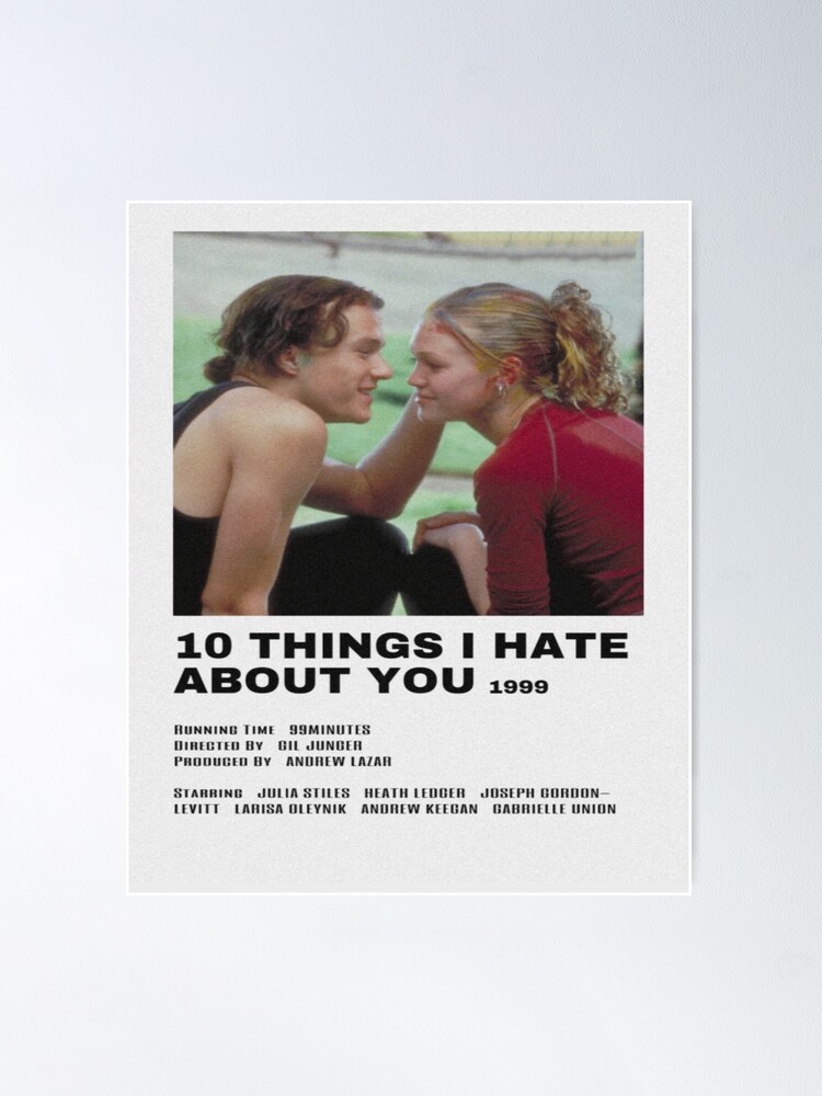 10 Things I Hate About You (1999) Movie Poster for Sale by LovedPosters