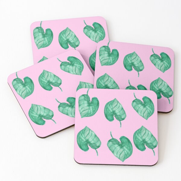 Item preview, Copy of Tropical Pastel Pink and Green Leaf  designed and sold by AnnaNov.