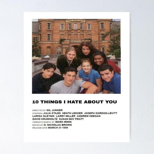 Item preview, 10 Things I Hate About You (1999) Movie designed and sold by LovedPosters.