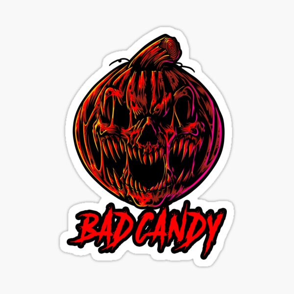 Bad Candy Pumpkin Sticker