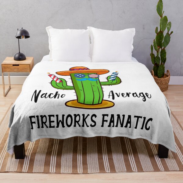 Item preview, NACHO AVERAGE FIREWORKS FANATIC 4th of july foreworks usa flag  designed and sold by biigshow.
