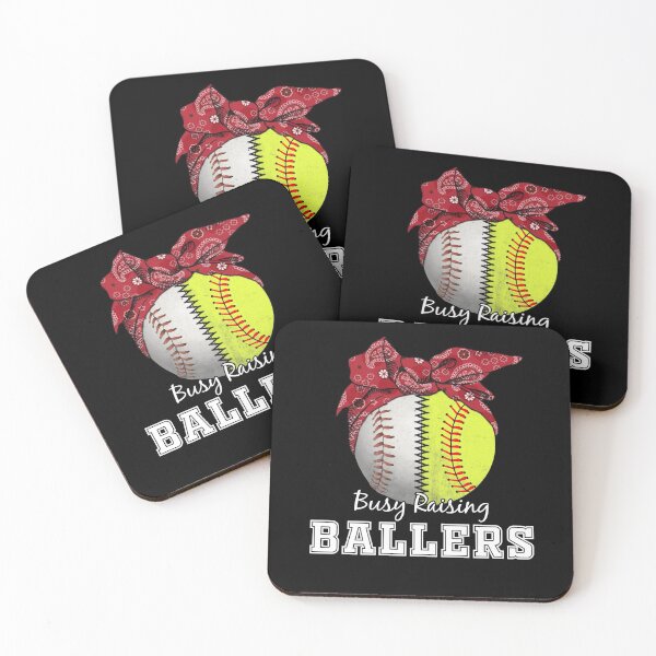 Item preview, Busy Raising Ballers Baseball Softball Mom designed and sold by Ryan89-Design.