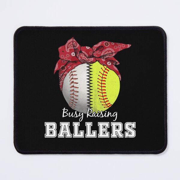 Item preview, Busy Raising Ballers Baseball Softball Mom designed and sold by Ryan89-Design.