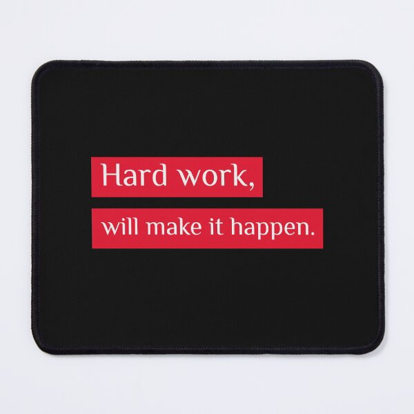 Item preview, Hard work will make it happen - Motivational designed and sold by Designs2Excite.