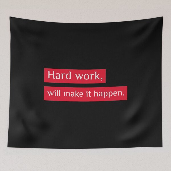 Item preview, Hard work will make it happen - Motivational designed and sold by Designs2Excite.