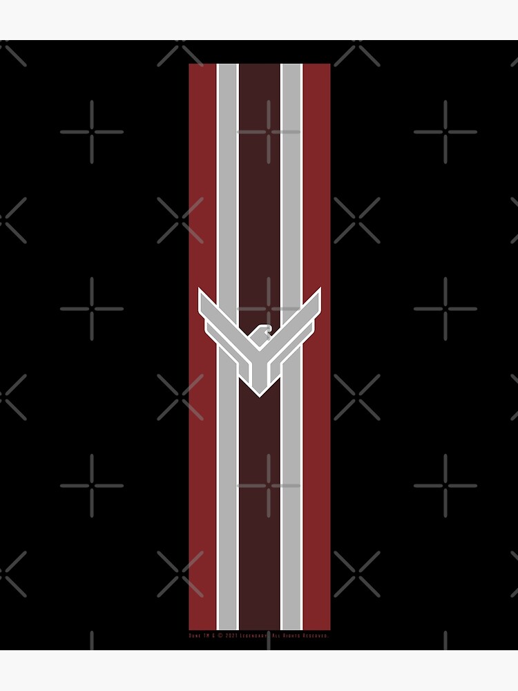 "Dune House Atreides Banner Stripes (Red) " Poster for Sale by