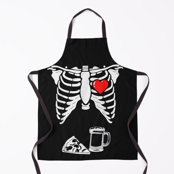Item preview, Dad Skeleton Halloween Beer Pizza Funny Pregnancy Couple Men designed and sold by HumbleShirt.