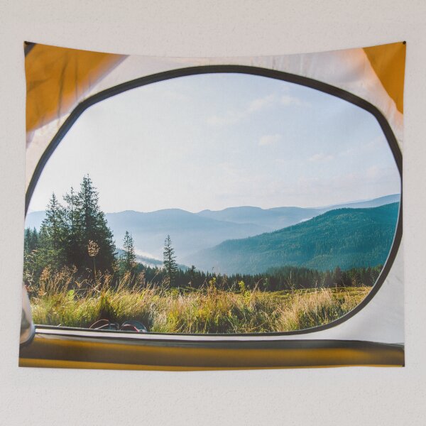 Item preview, View From Tent In Mountains designed and sold by NoSpecialShop.