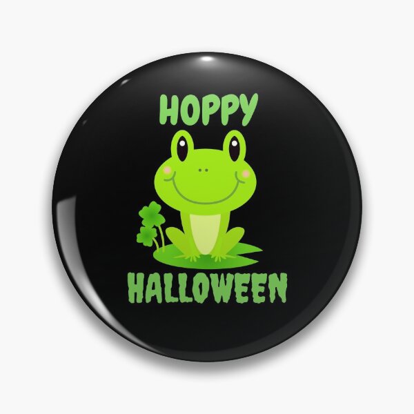 Item preview, Hoppy Halloween, Cute Frog Halloween Pun designed and sold by ACC .