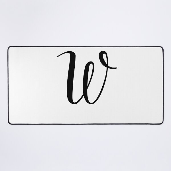 Item preview, Italic monogram letter w designed and sold by JustSeasons.