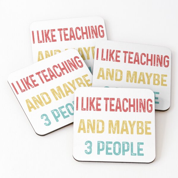 Item preview, I like teaching and maybe 3 people designed and sold by WinghiDesign.