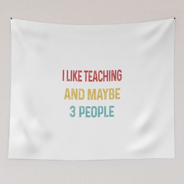 Item preview, I like teaching and maybe 3 people designed and sold by WinghiDesign.
