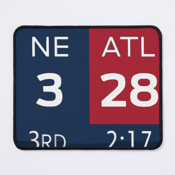 Patriots 28-3 Super Bowl Scoreboard Home Fine Art Print