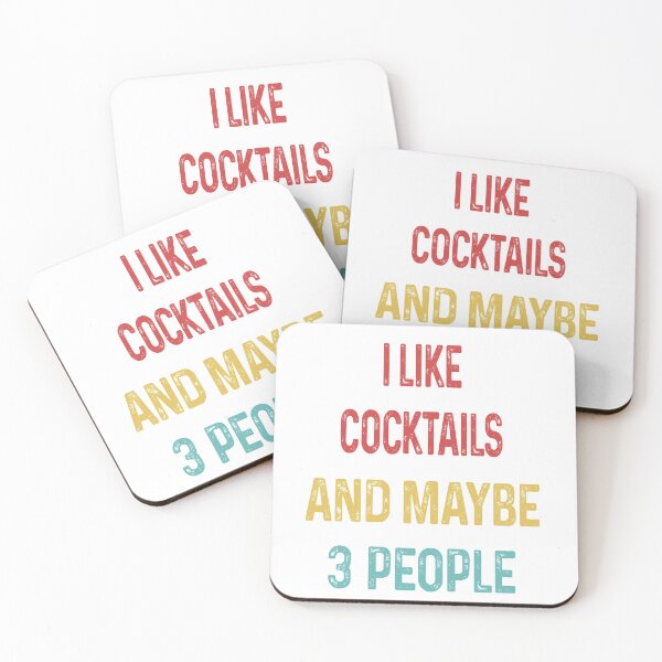 Item preview, I like cocktails and maybe 3 people designed and sold by WinghiDesign.