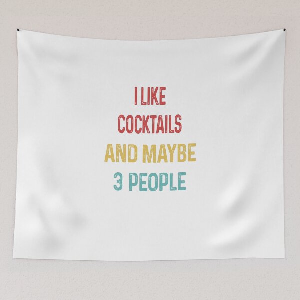 Item preview, I like cocktails and maybe 3 people designed and sold by WinghiDesign.
