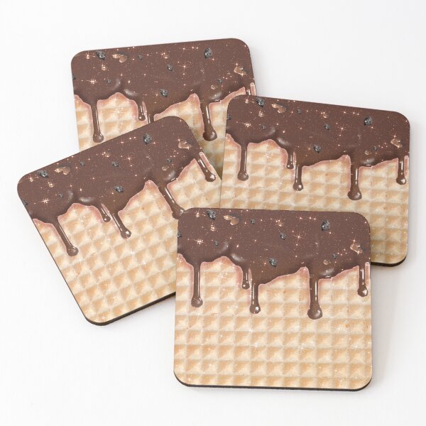 Item preview, Chocolate Ice Cream and Waffle Sweet Yummy Pattern designed and sold by Jolly-Yosei.