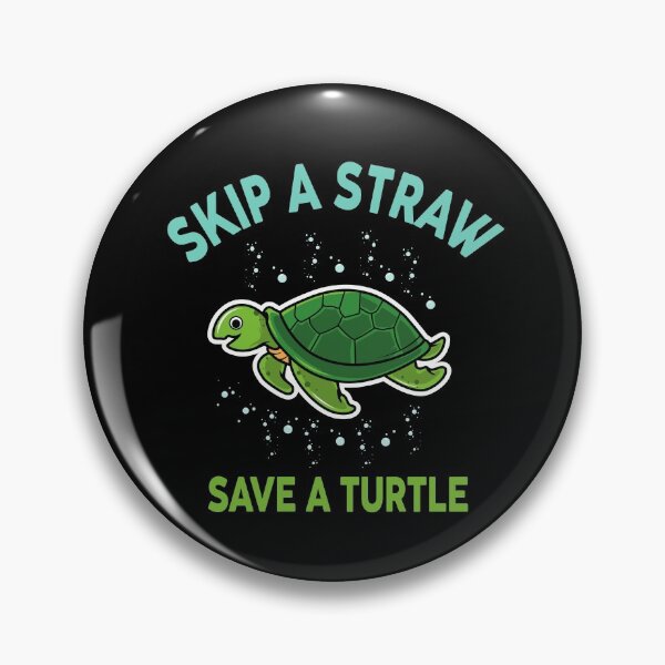 Item preview, Skip a Straw Save a turtle designed and sold by Ibu83.
