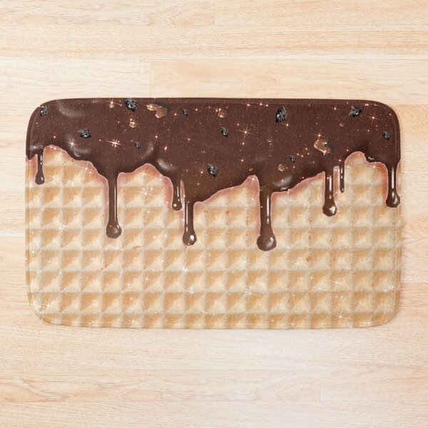 Item preview, Chocolate Ice Cream and Waffle Sweet Yummy Pattern designed and sold by Jolly-Yosei.