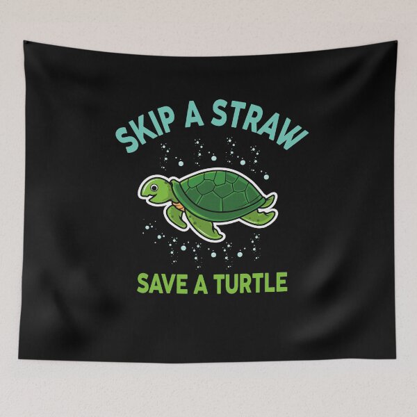 Item preview, Skip a Straw Save a turtle designed and sold by Ibu83.