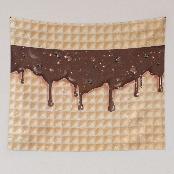 Item preview, Chocolate Ice Cream and Waffle Sweet Yummy Pattern designed and sold by Jolly-Yosei.