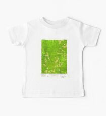 USGS TOPO Map California CA Forks of Salmon 297479 1955 62500 geo Baby Tee