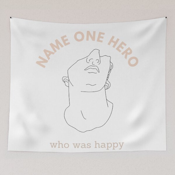 Item preview, Aesthetic Name One Hero Who Was Happy // The Song Of Achilles designed and sold by Winter--Flowers.