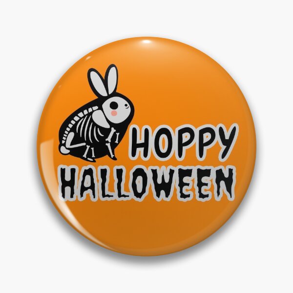 Item preview, Hoppy Halloween, Cute Skeleton Rabbit Halloween Pun designed and sold by ACC .