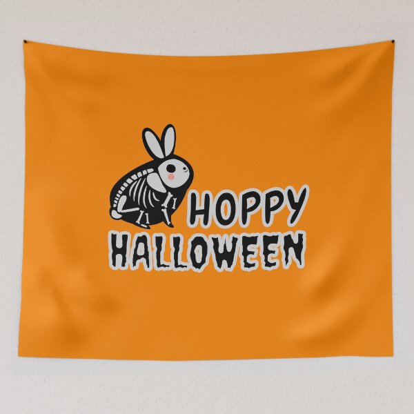 Item preview, Hoppy Halloween, Cute Skeleton Rabbit Halloween Pun designed and sold by ACC .