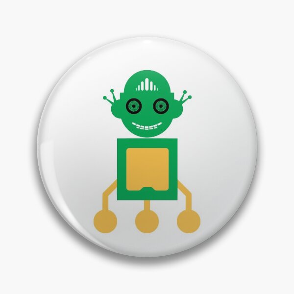 Item preview, Happy green robot designed and sold by EngineersArt.