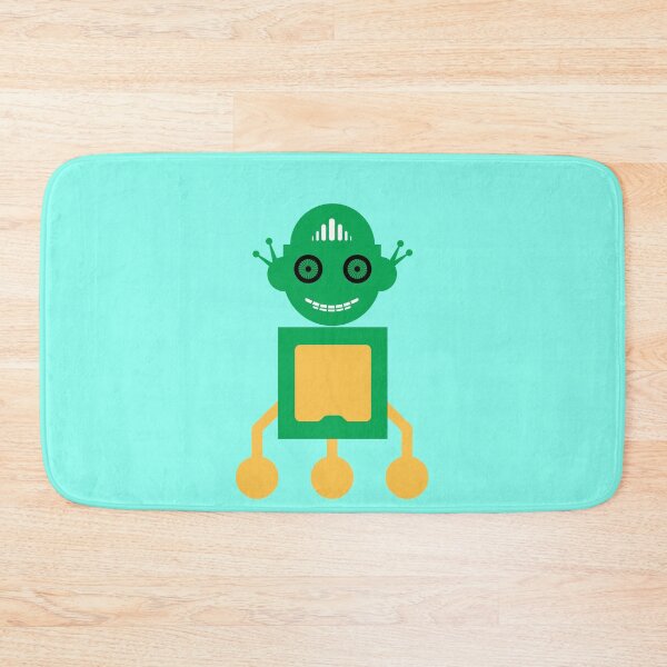 Item preview, Happy green robot designed and sold by EngineersArt.