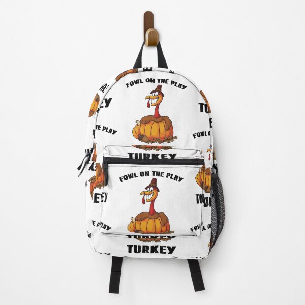 Item preview, Fowl On The Play, Thanksgiving Turkey Pun designed and sold by SportyDogShop.