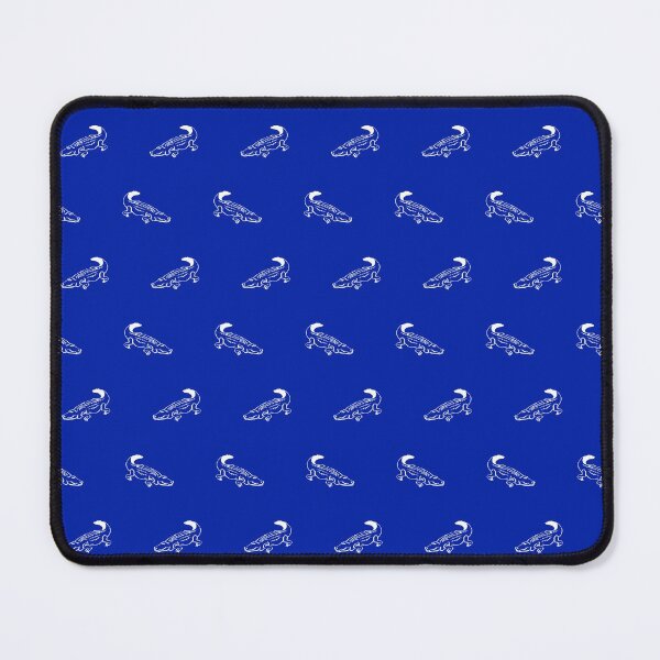 Item preview, White Gator on Blue designed and sold by HalamoDesigns.