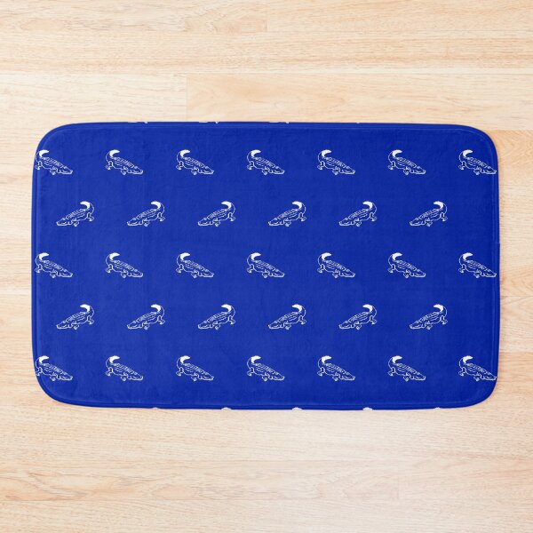 Item preview, White Gator on Blue designed and sold by HalamoDesigns.