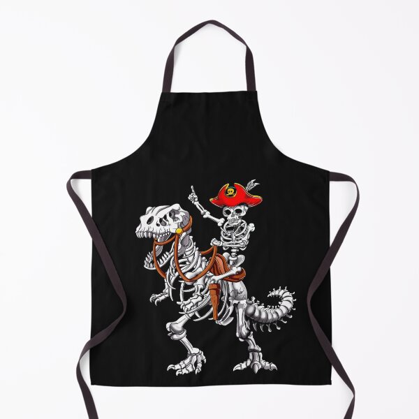 Item preview, Skeleton Pirate Riding Skeleton Dinosaur Halloween Costume designed and sold by HumbleShirt.
