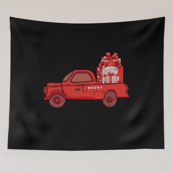 Item preview, red truck christmas pick up santa claus with the gifts designed and sold by Danalight.