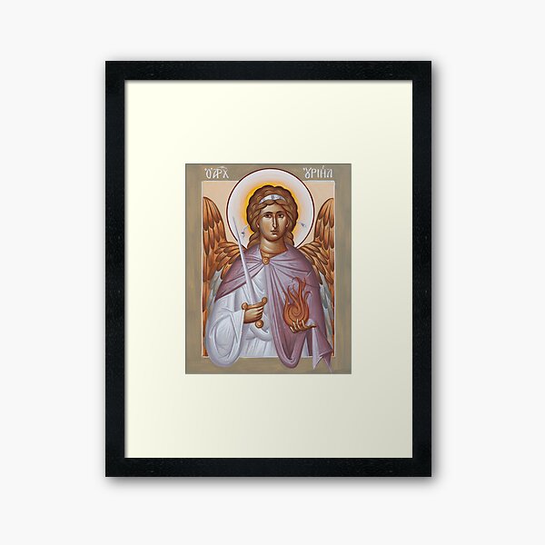 Archangel Uriel Framed Art Print