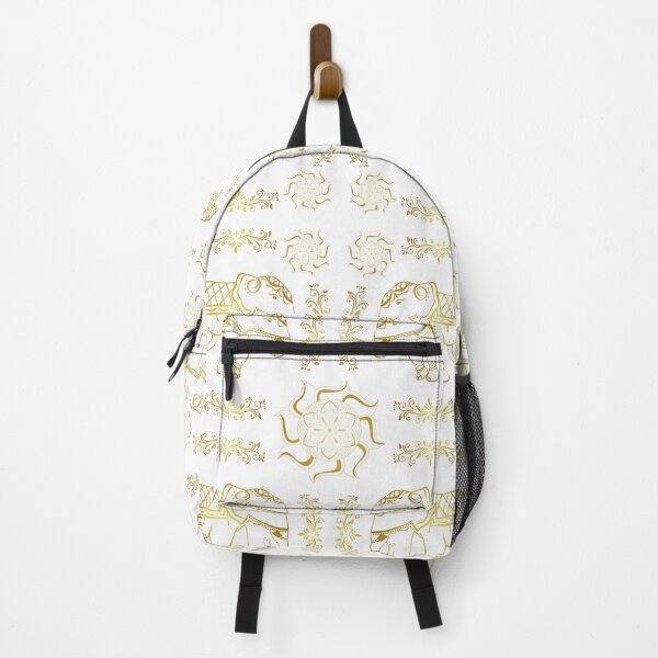 Item preview, White And Gold Elephant Mandala Pattern designed and sold by HushedCreations.