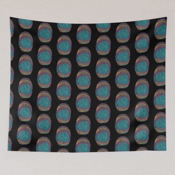 Item preview, Multicolor Colorful Fingerprint DNA designed and sold by MadMando.