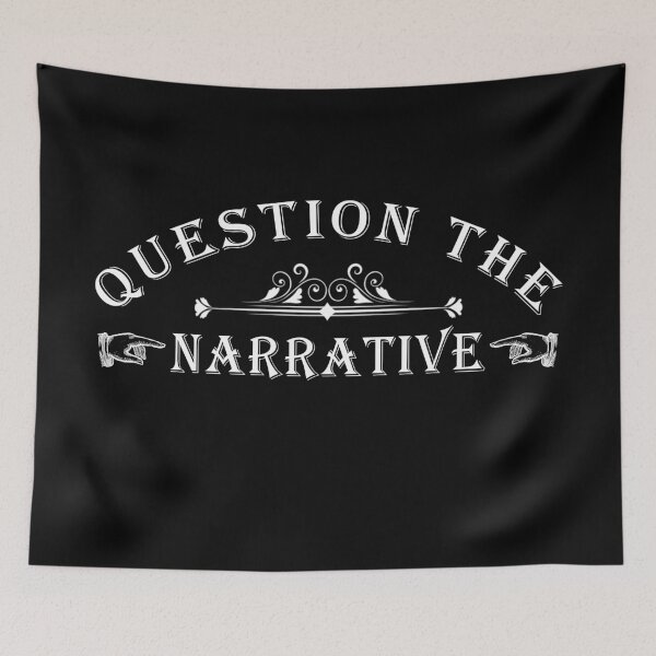 Item preview, Question The Narrative Typography designed and sold by ArtOfRebellion.