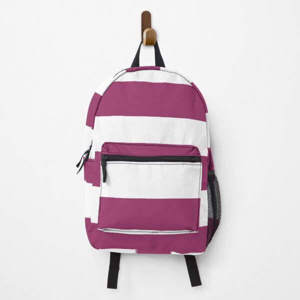 Item preview, Medium MAROON RED and WHITE Horizontal STRIPES designed and sold by RachelMacht.
