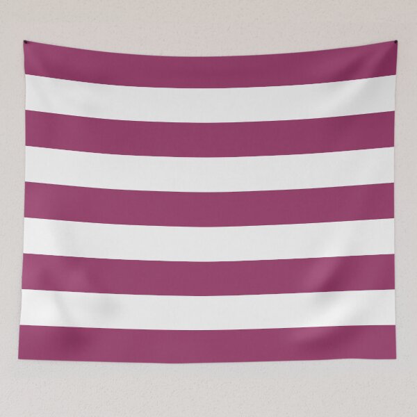 Item preview, Medium MAROON RED and WHITE Horizontal STRIPES designed and sold by RachelMacht.