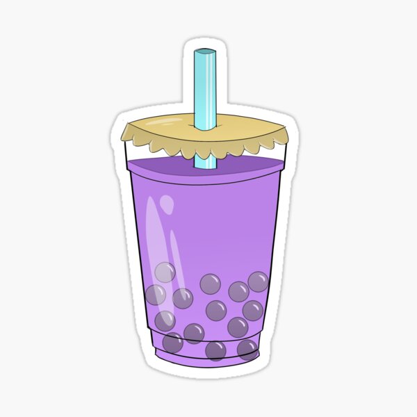 Vista previa del artículo con la obra «Taro Milk Tea», diseñado y vendido por Mochiluv.