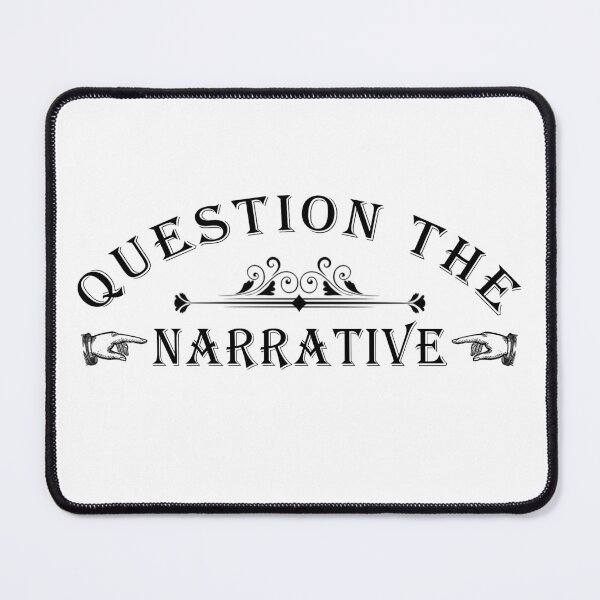 Item preview, Question The Narrative Typography Critical Thinker designed and sold by ArtOfRebellion.