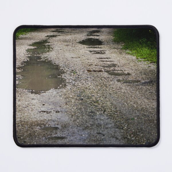 Item preview, Well traveled gravel and dirt road with mudpuddles  designed and sold by TrystaLC.