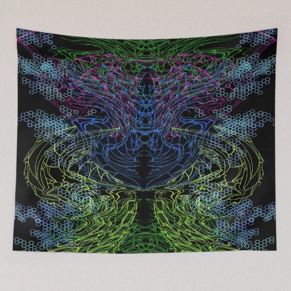 Item preview, Blue Techno Dragon designed and sold by Discordant Dreams Art.