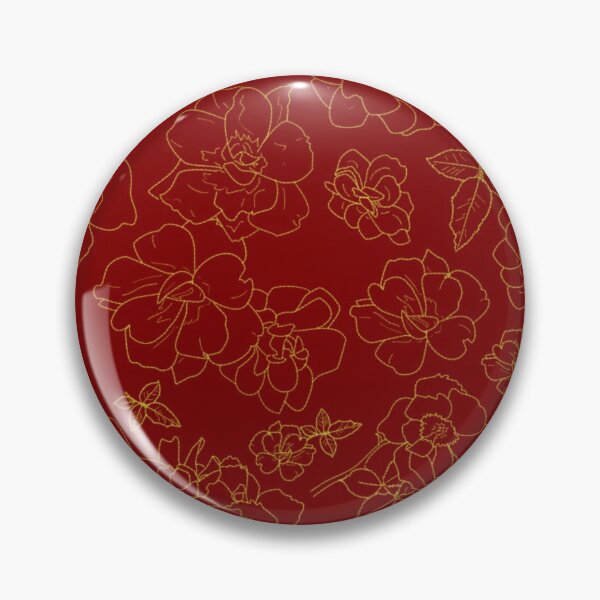 Item preview, Ramblin' Rose Gold on Dark Red Repeat 5748 designed and sold by Art in My Loft.