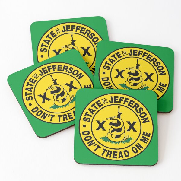 Item preview, State of Jefferson No Tread Coiled Snake designed and sold by signsandsymbols.