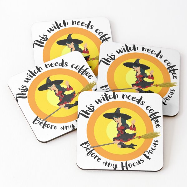 Item preview, This witch needs coffee before any hocus pocus designed and sold by Colandia.
